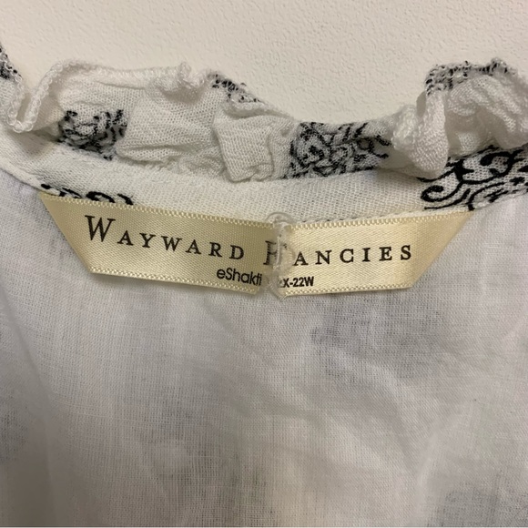 eShatki Wayward Fancies Plus Size Tile Print Ruched Maxi Dress Size 22W - Picture 13 of 16